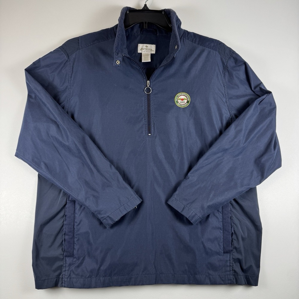 Antigua PGA Championship Baltusrol 2005 1/4 Zip Navy Pullover Women's SIze Large - Picture 2 of 11